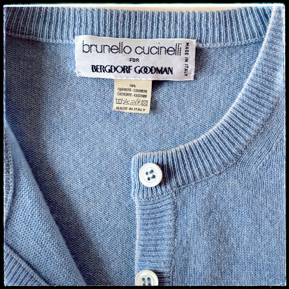 Brunello Cucinelli 100% Cashmere Cardigan Women’s S/M Made in Italy